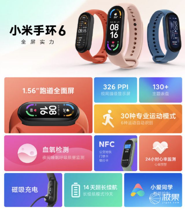 新品 新增血氧监测！「小米手环6」发布“价格不变”功能大升级229元起(图10)